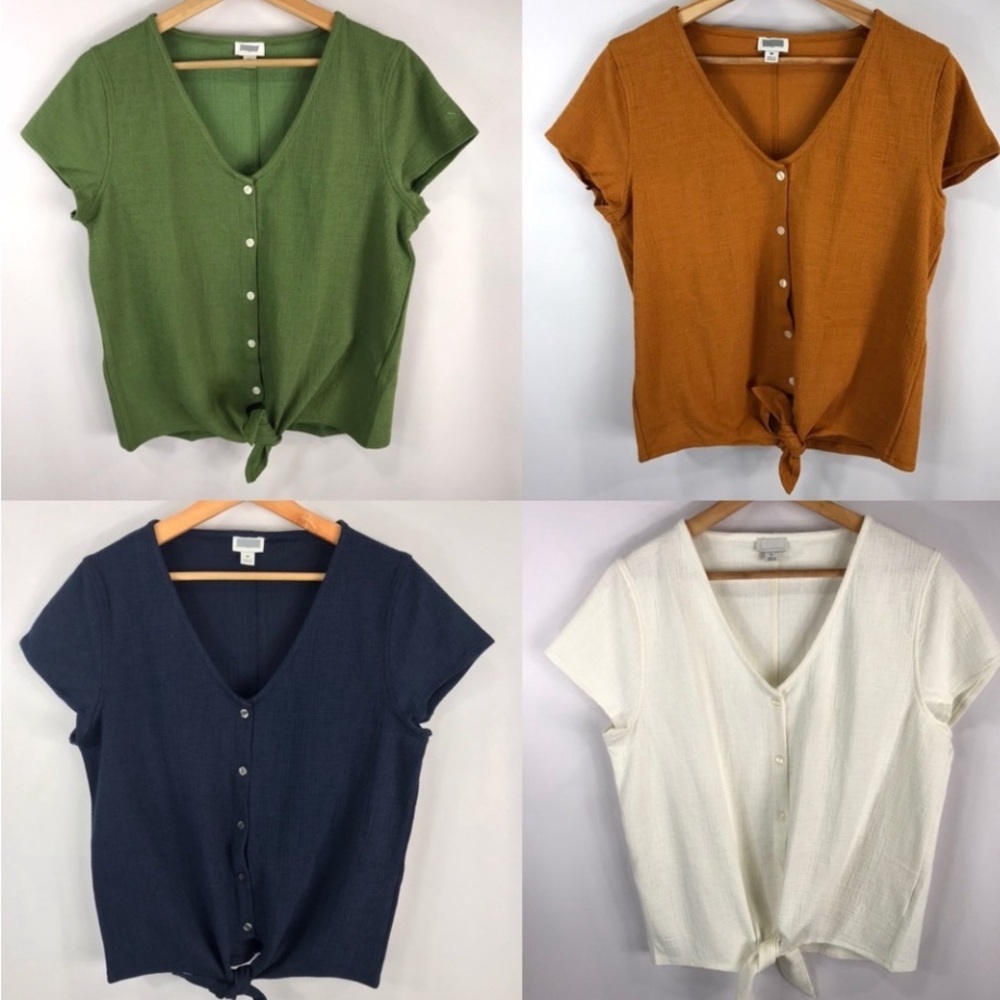 J.Crew Tie Shirts (x4)